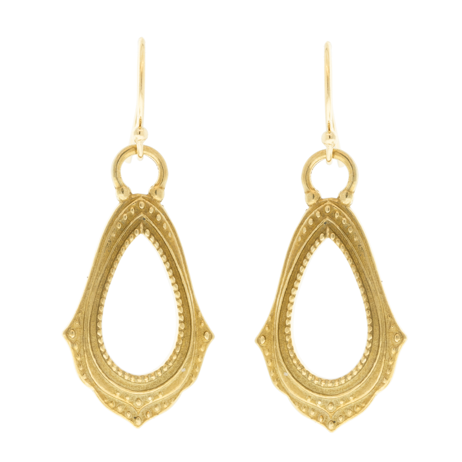 LuLu: Mudra Earrings Yellow Bronze Small "Delight in discovery" earrings