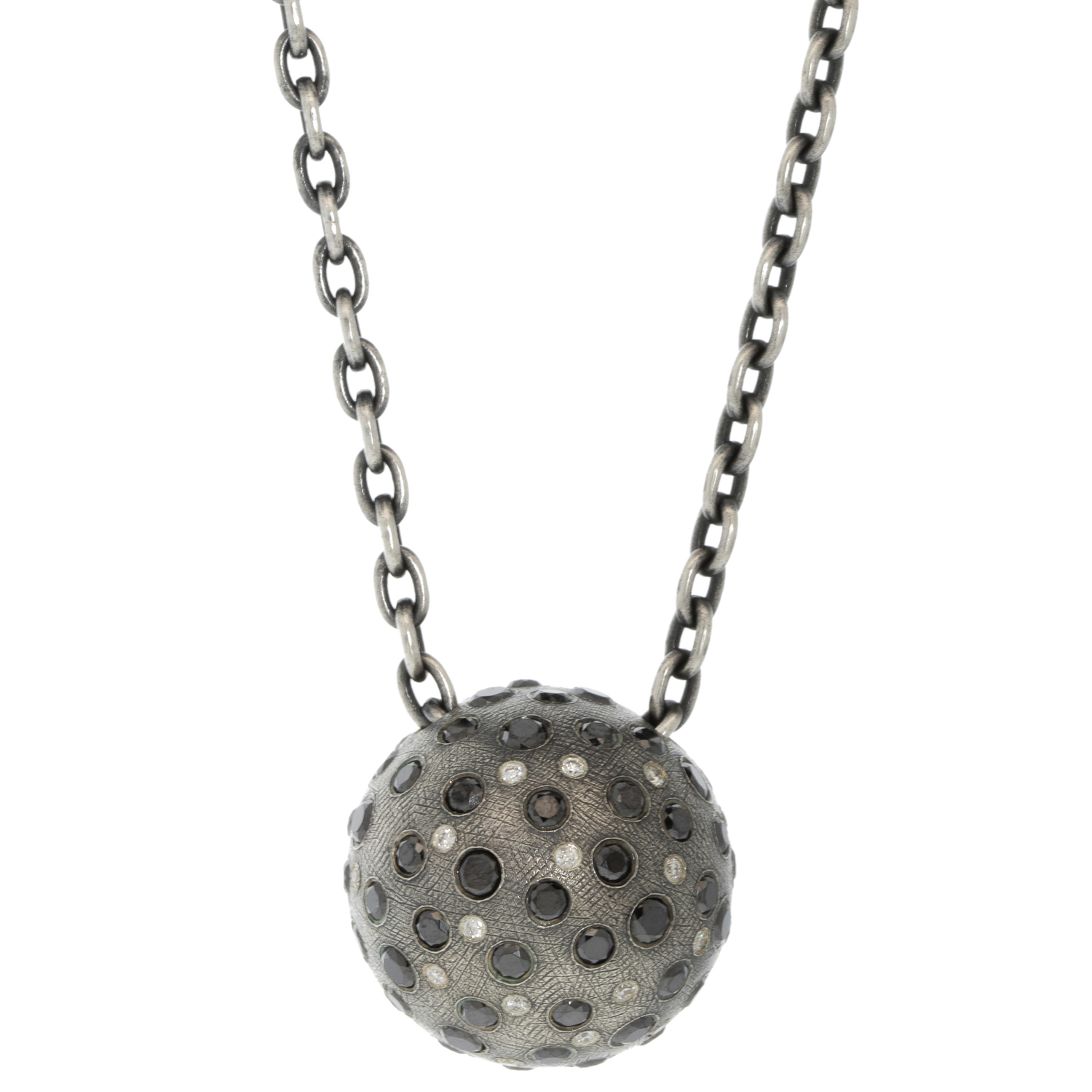 Rene Escobar Trunk Show: Necklace, CERES LARGE, B&W DIAMONDS, ROSE GOLD TOGGLE