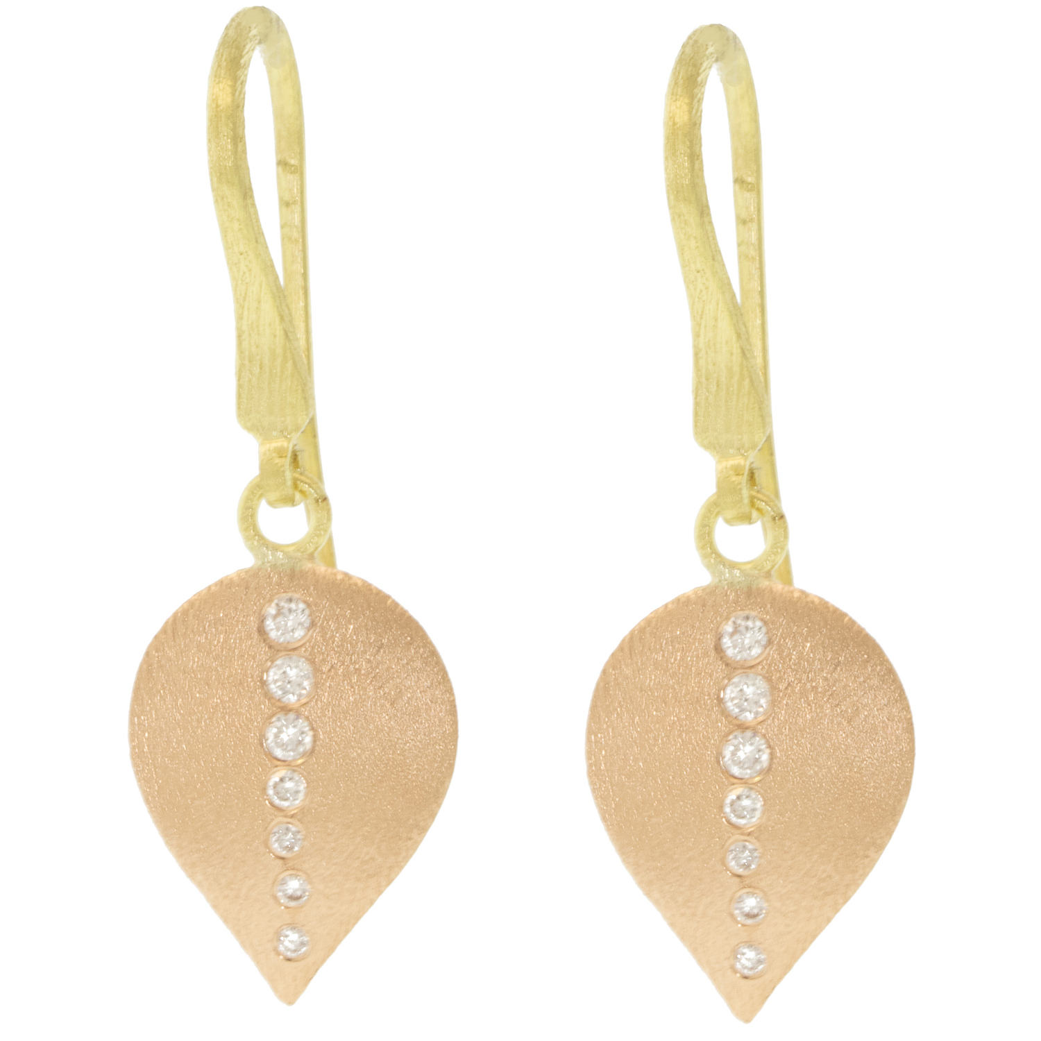 Rene Escobar Trunk Show:EARRINGS IN ROSE GOLD & YELLOW GOLD 0.14CT