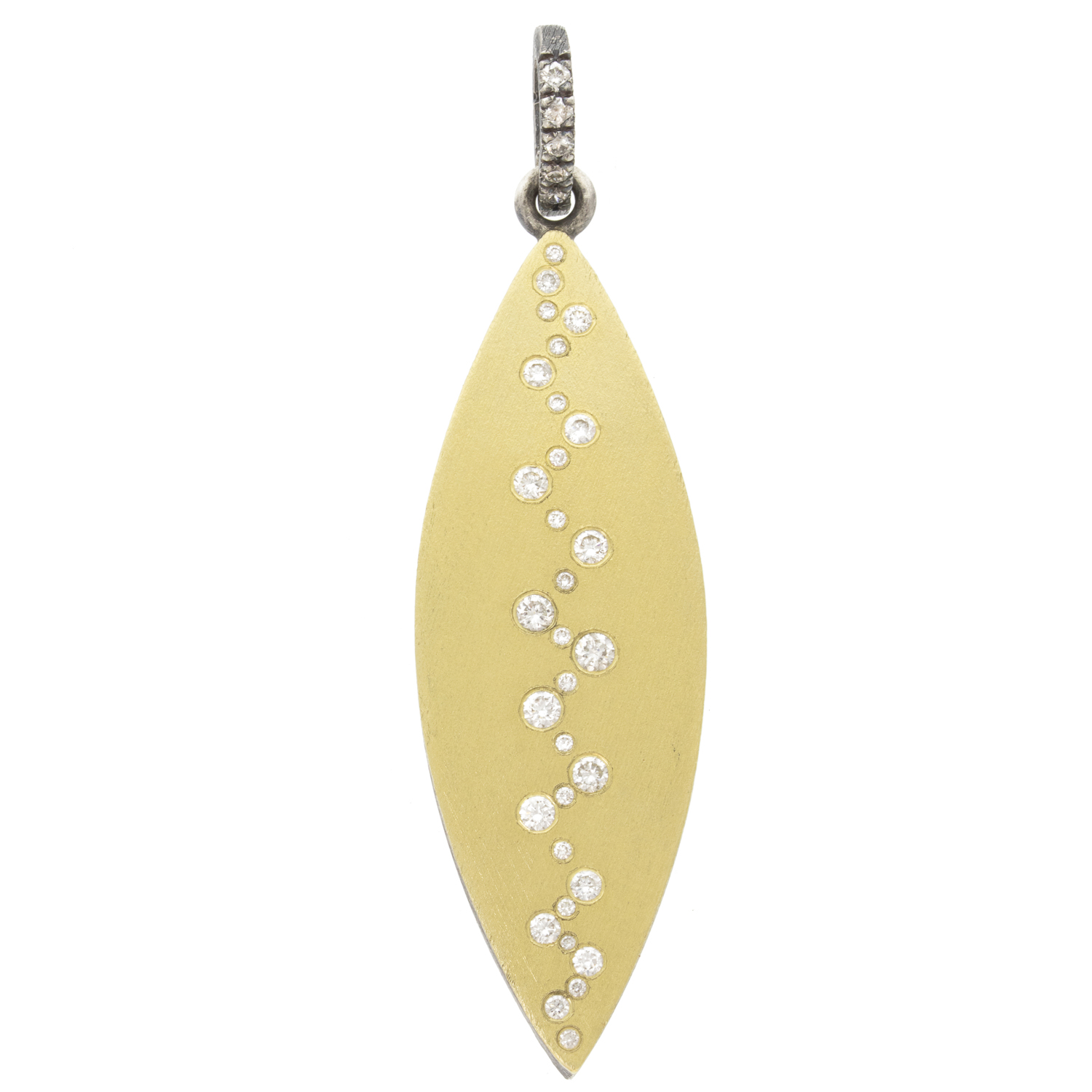 Rene Escobar Trunk Show: PENDANT, LARGE LEAF, YELLOW GOLD, SS