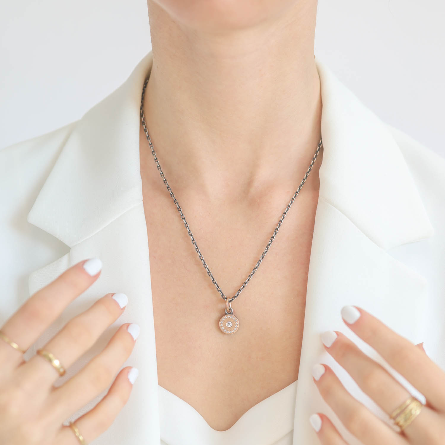 Rene Escobar Trunk Show: PENDANT, RONDE SMALL , ROSE GOLD