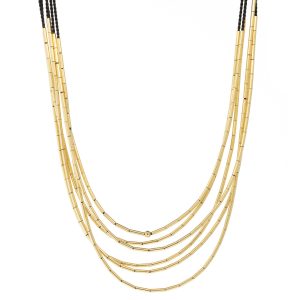 Abacus Row: Aries Necklace, Black