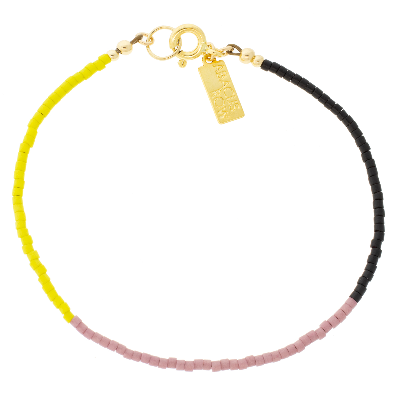 Abacus Row: Pyramid Bracelet, Volcano, 6.5"
