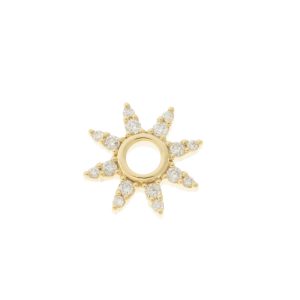 Three Stories Jewelry: SINGLE Superstar Open Charms, measures 7/16" x 7/16"