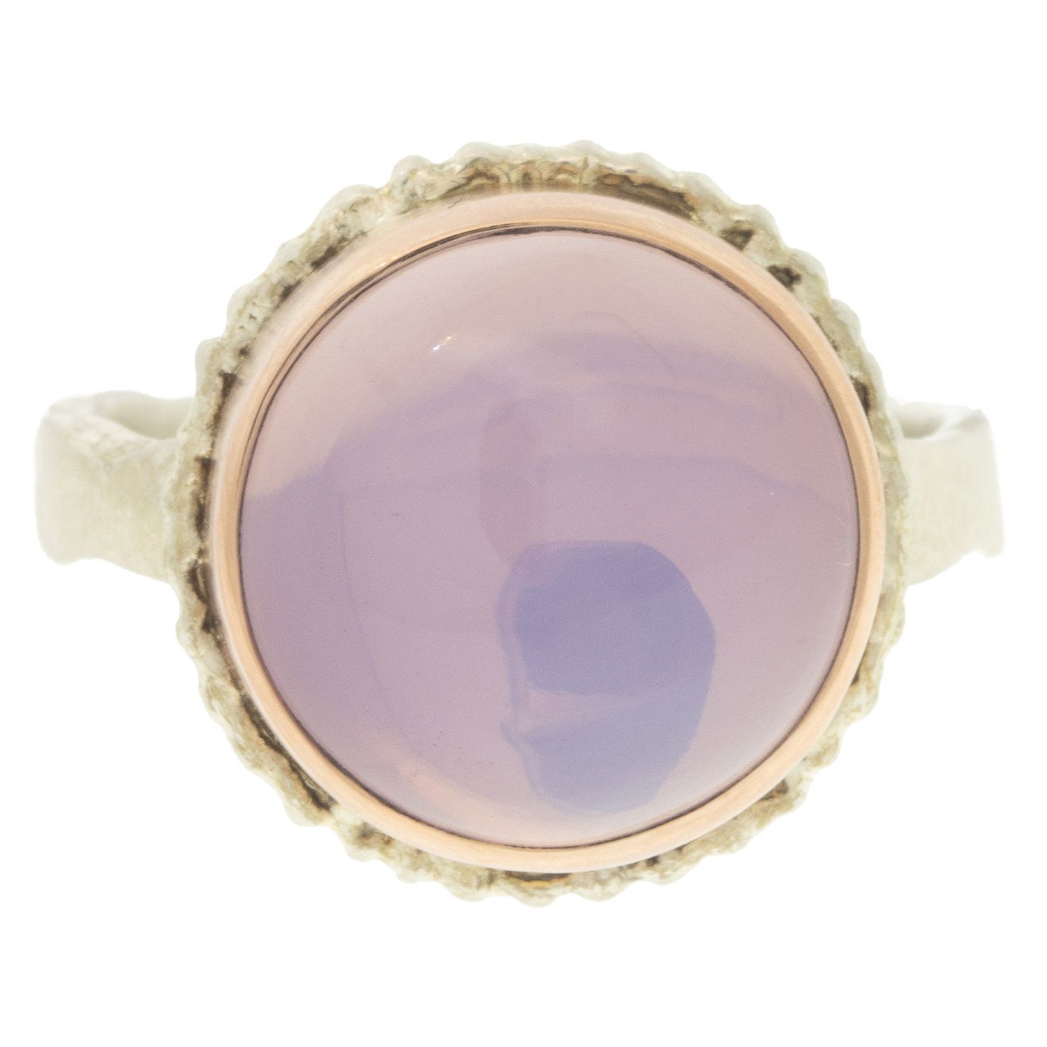 gold and silver ring with amethyst by jewelry designer Jamie Joseph