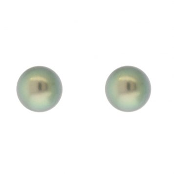 Alison Shiboski: Earrings, Studs, Tahitian Pearl, 18K Gold. 8.5MM