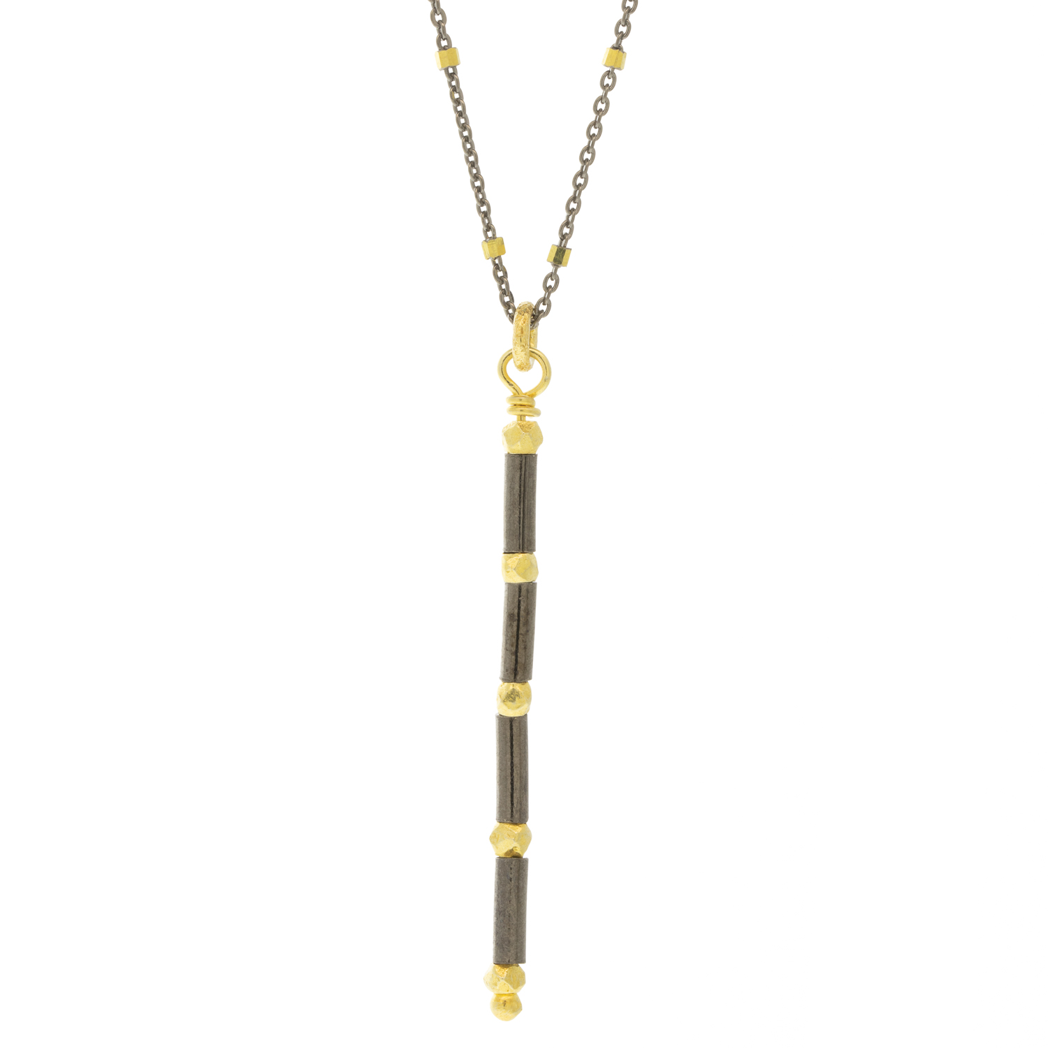 Robindira Unsworth: Fashion,Necklace,Oxidized sterling silver ,14k gold vermeil