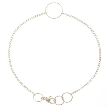 Jane Hollinger: 6 & 3/4" Sterling Silver Medium Classic 'O' Bracelet