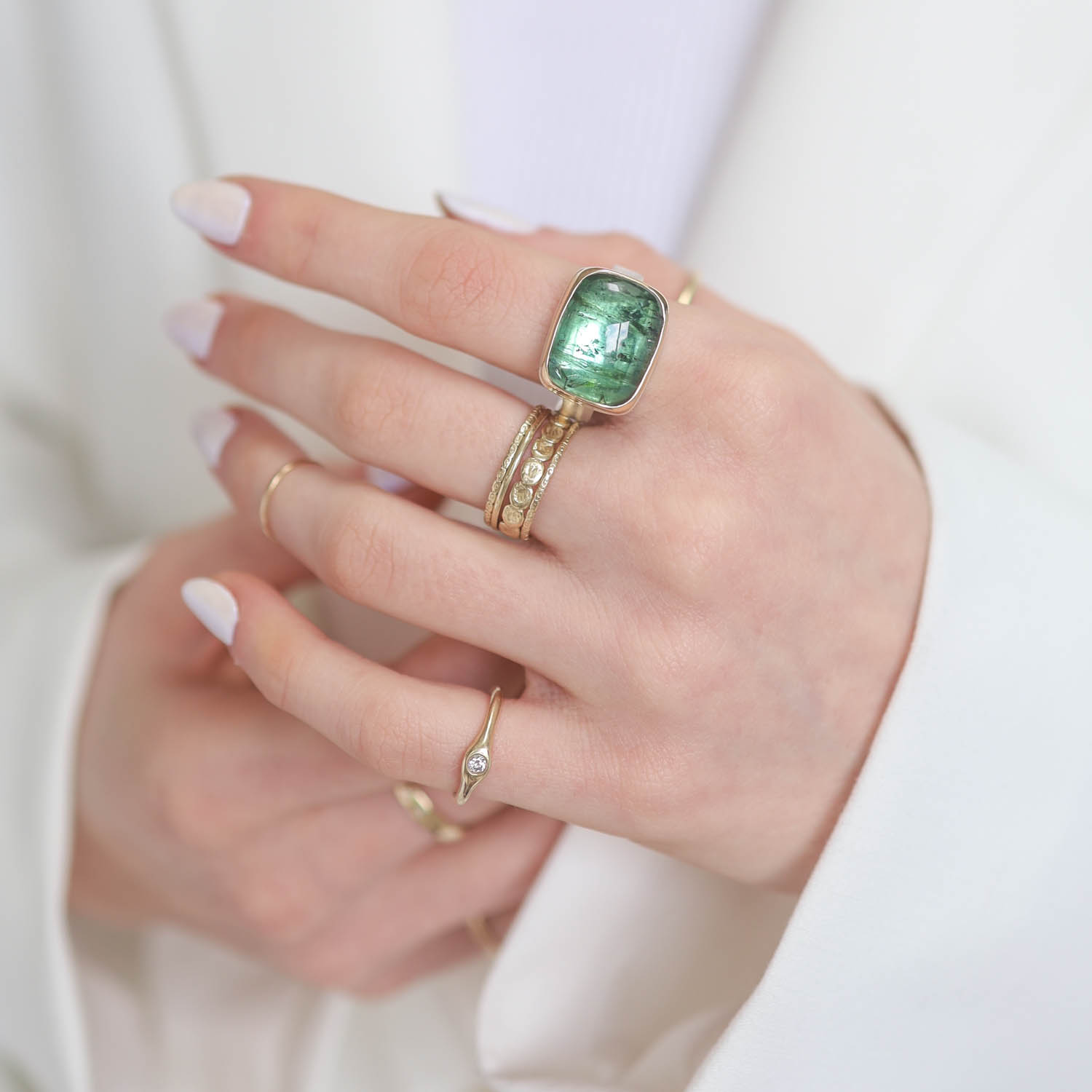 Jamie Joseph Trunk Show: RING 120 GREEN TOURMALINE