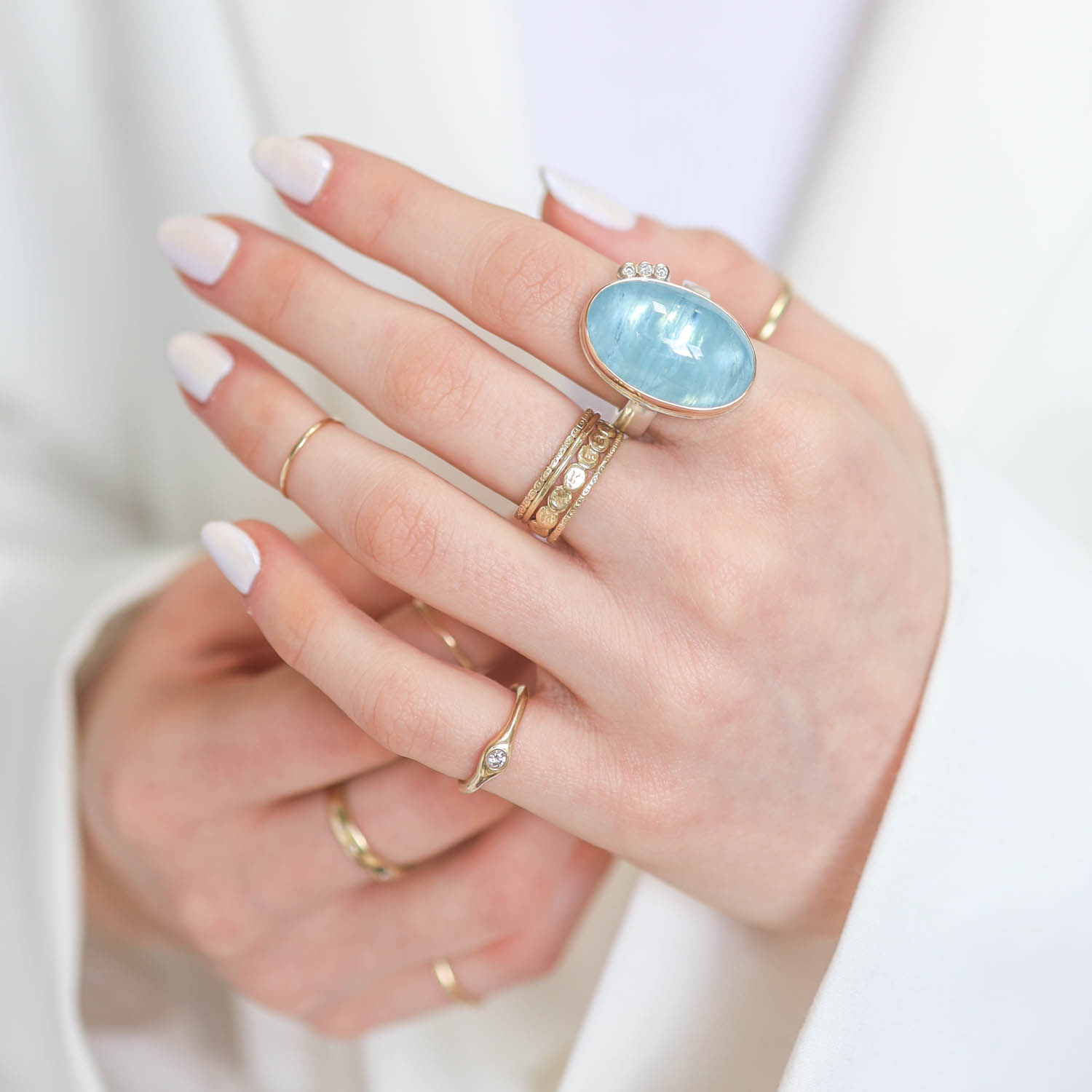 Jamie Joseph Trunk Show: RING 137 AQUAMARINE OVAL