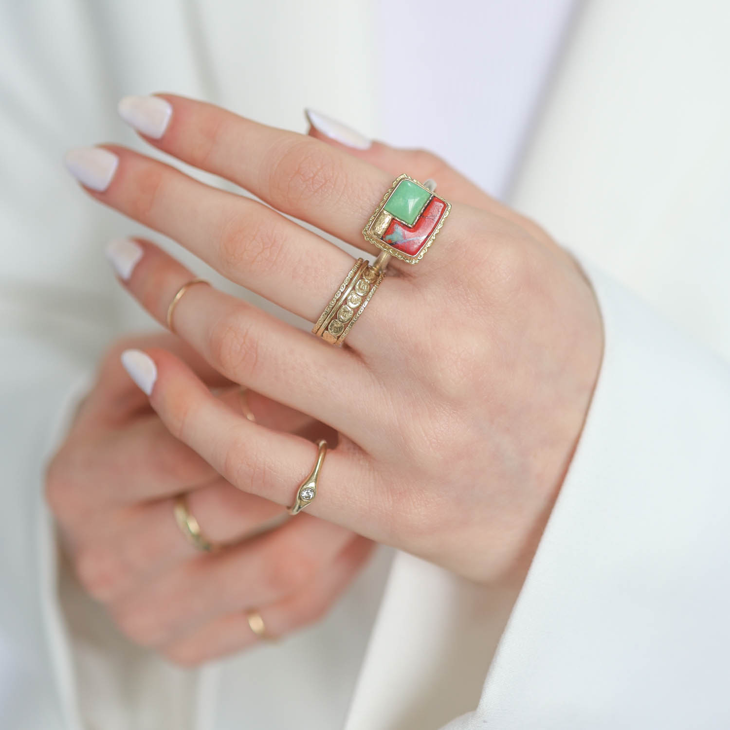Jamie Joseph Trunk Show: FUSION Ring 159, SQUARE CUPRITE