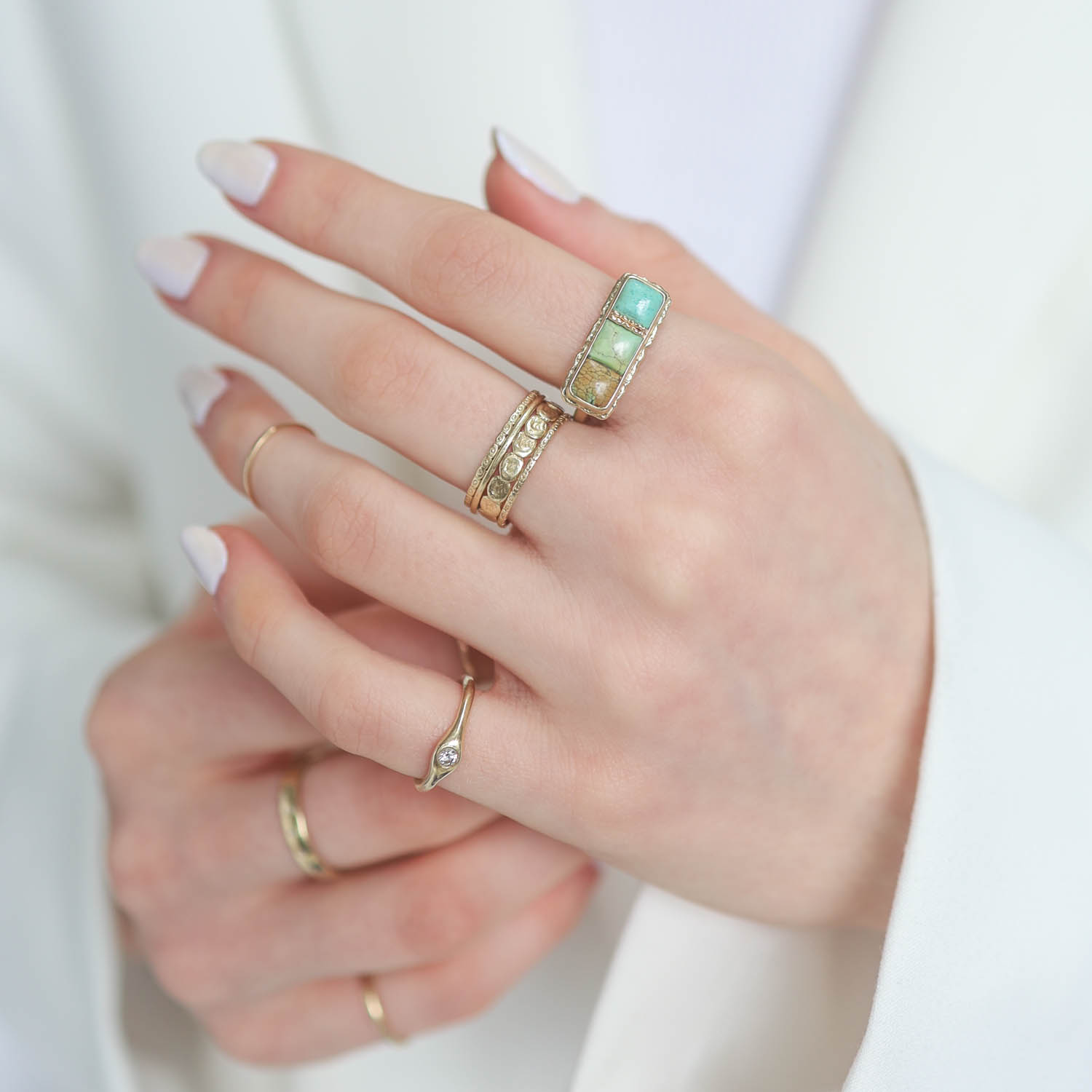 Jamie Joseph Trunk Show: FUSION Ring 169, TURQUOISE