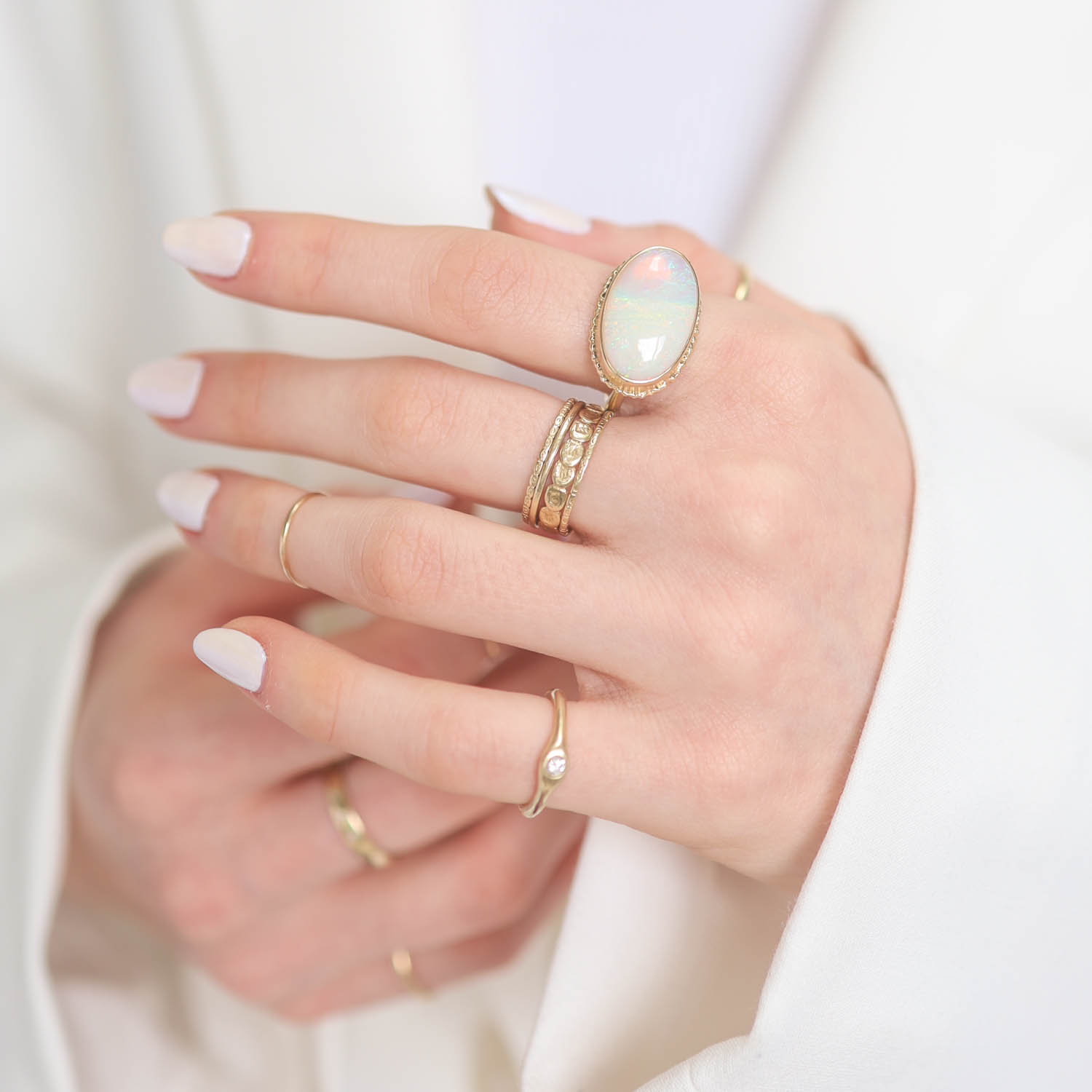 Jamie Joseph Trunk Show:GOLD RING 170, AUSTRALIAN JELLY OPAL