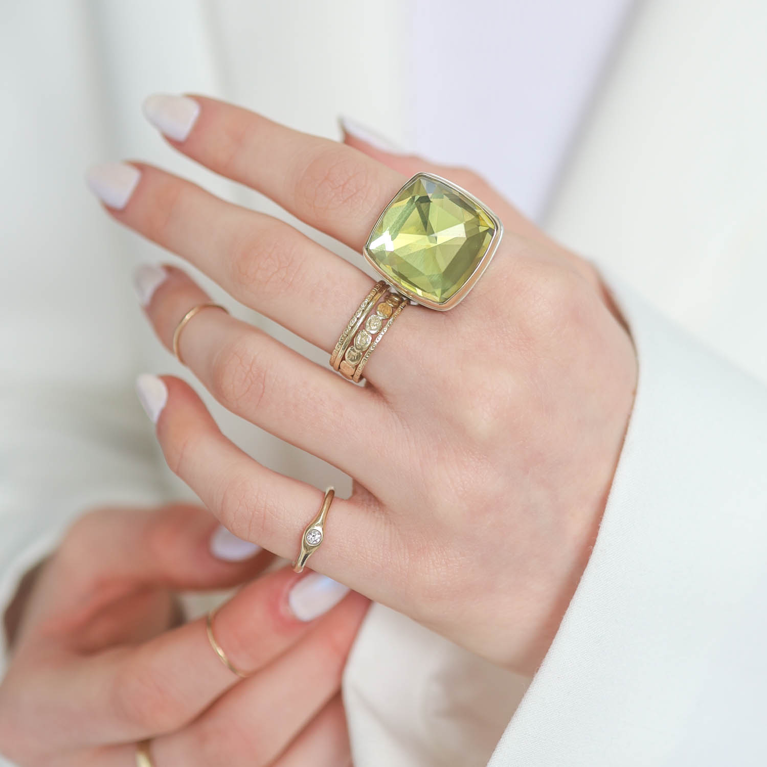 Jamie Joseph Trunk Show: RING 20 LEMON QUARTZ