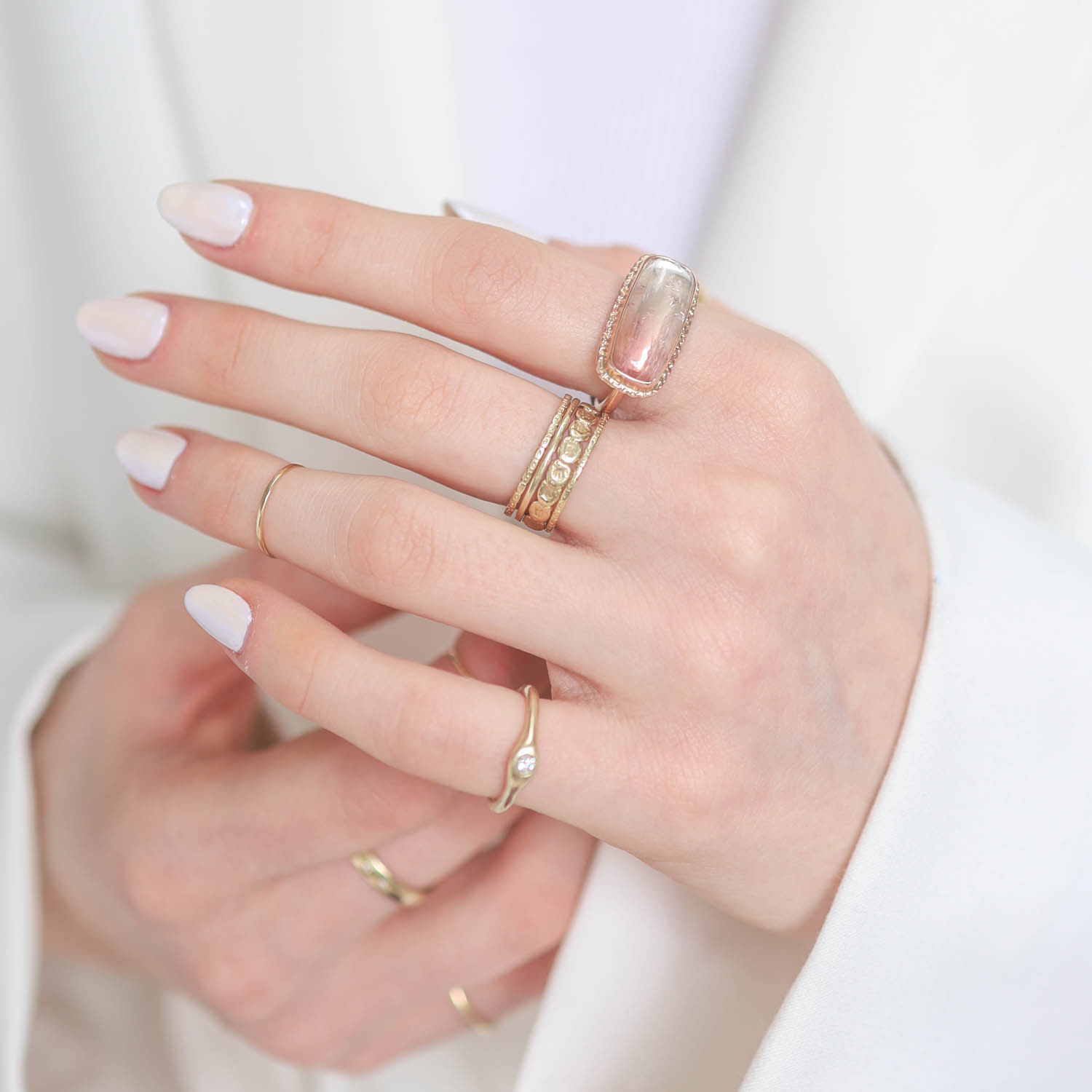 Jamie Joseph Trunk Show: GOLD RING 202, PINK TOURMALINE