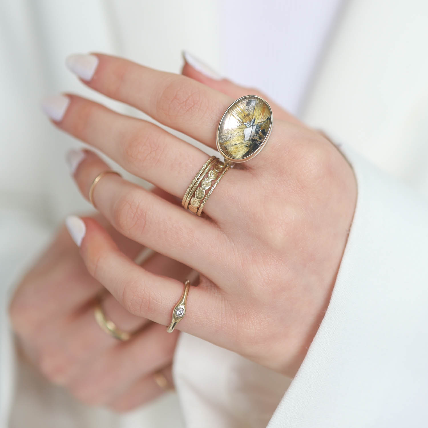 Jamie Joseph Trunk Show: RING 21 GOLDEN RUTILATED QUARTZ