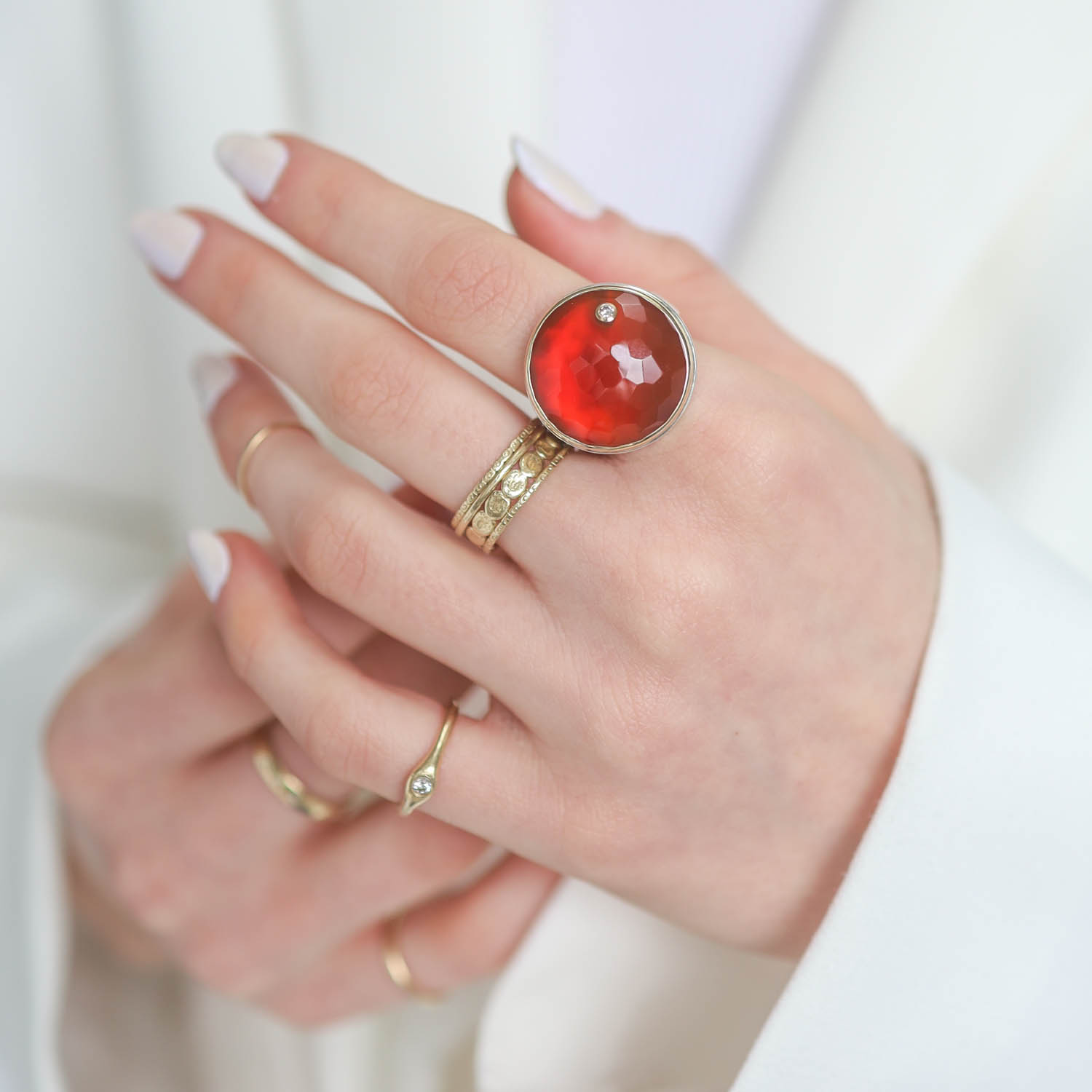 Jamie Joseph Trunk Show: RING 28 CARNELIAN