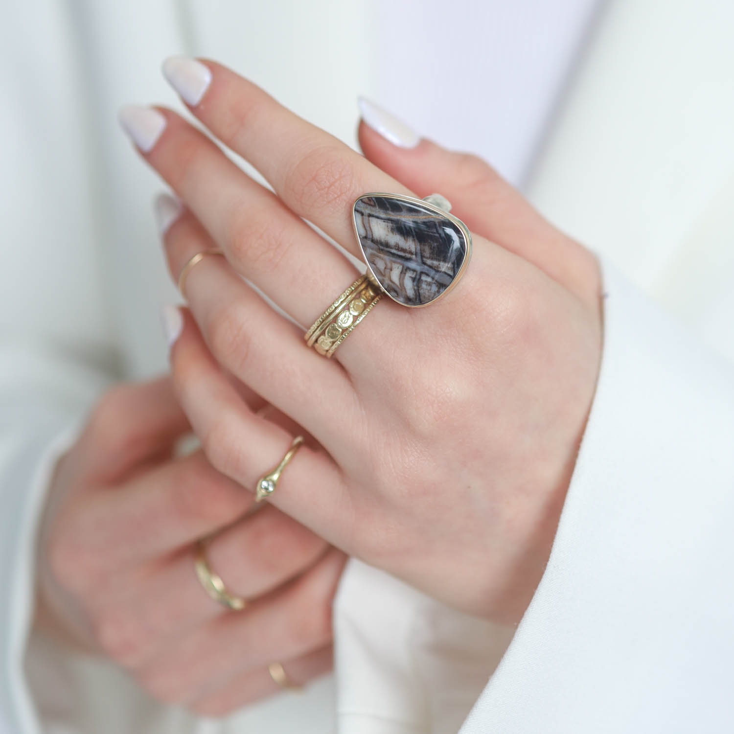 Jamie Joseph Trunk Show: RING 33 FOSSILIZED CHANNEL WOOD