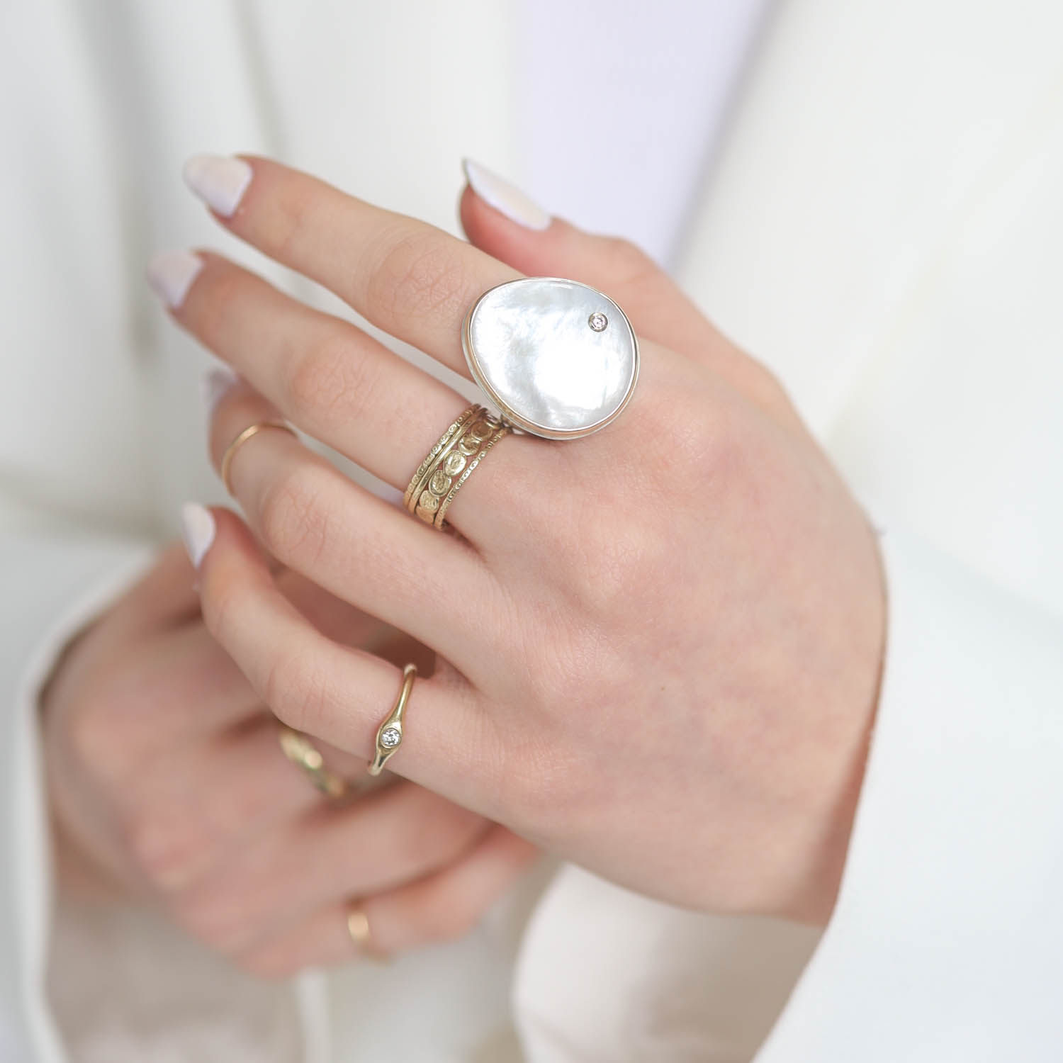 Jamie Joseph Trunk Show: RING 4 MOTHER OF PEARL