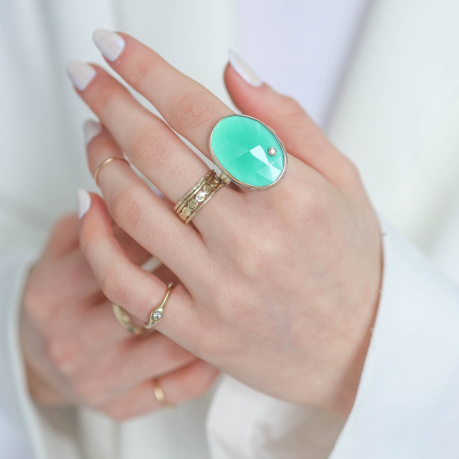 Jamie Joseph Trunk Show: RING 40 GREEN ONYX