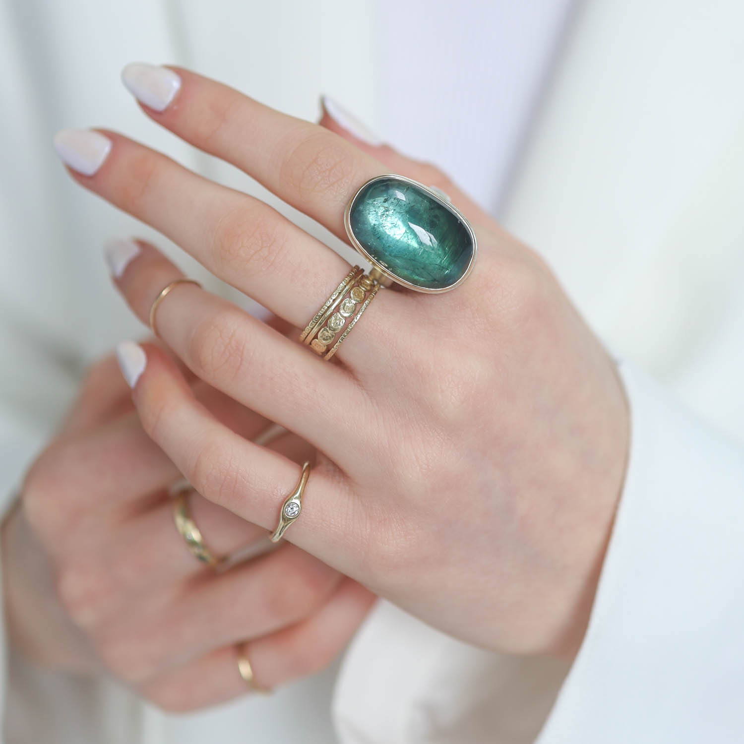 Jamie Joseph Trunk Show: RING 43 GREEN TOURMALINE