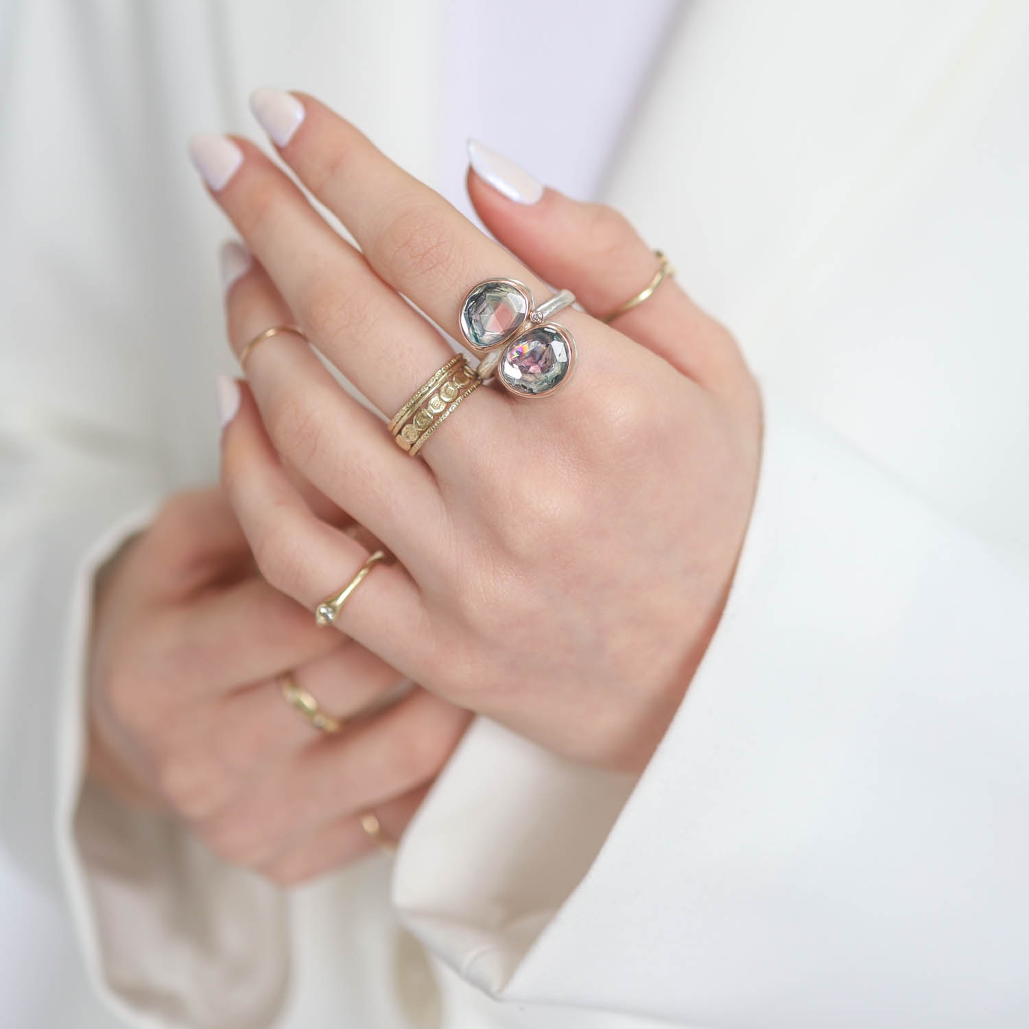 Jamie Joseph Trunk Show: RING 94 WATERMELON TOURMALINE DOUBLET