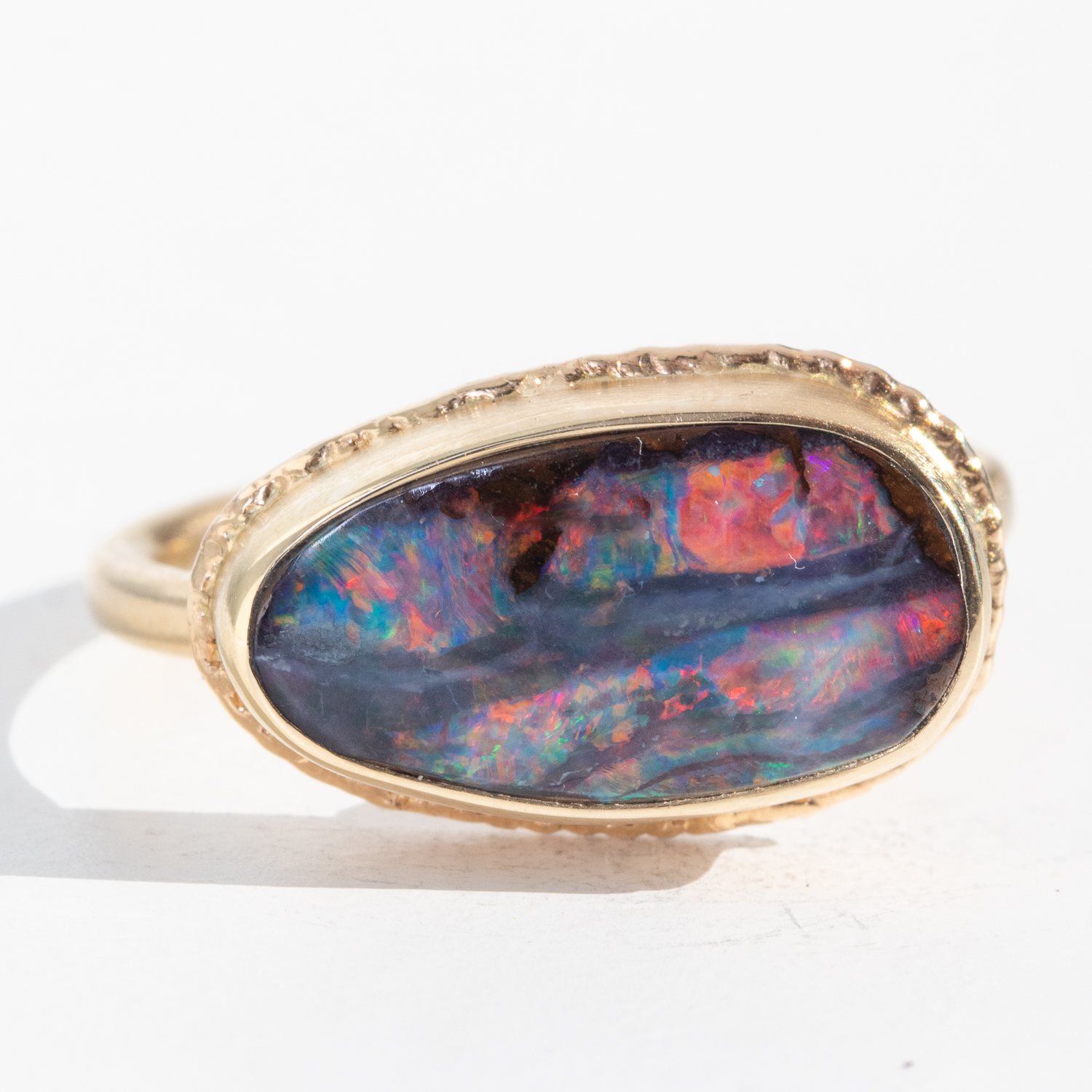 Jamie Joseph Trunk Show:GOLD RING 173, BOULDER OPAL