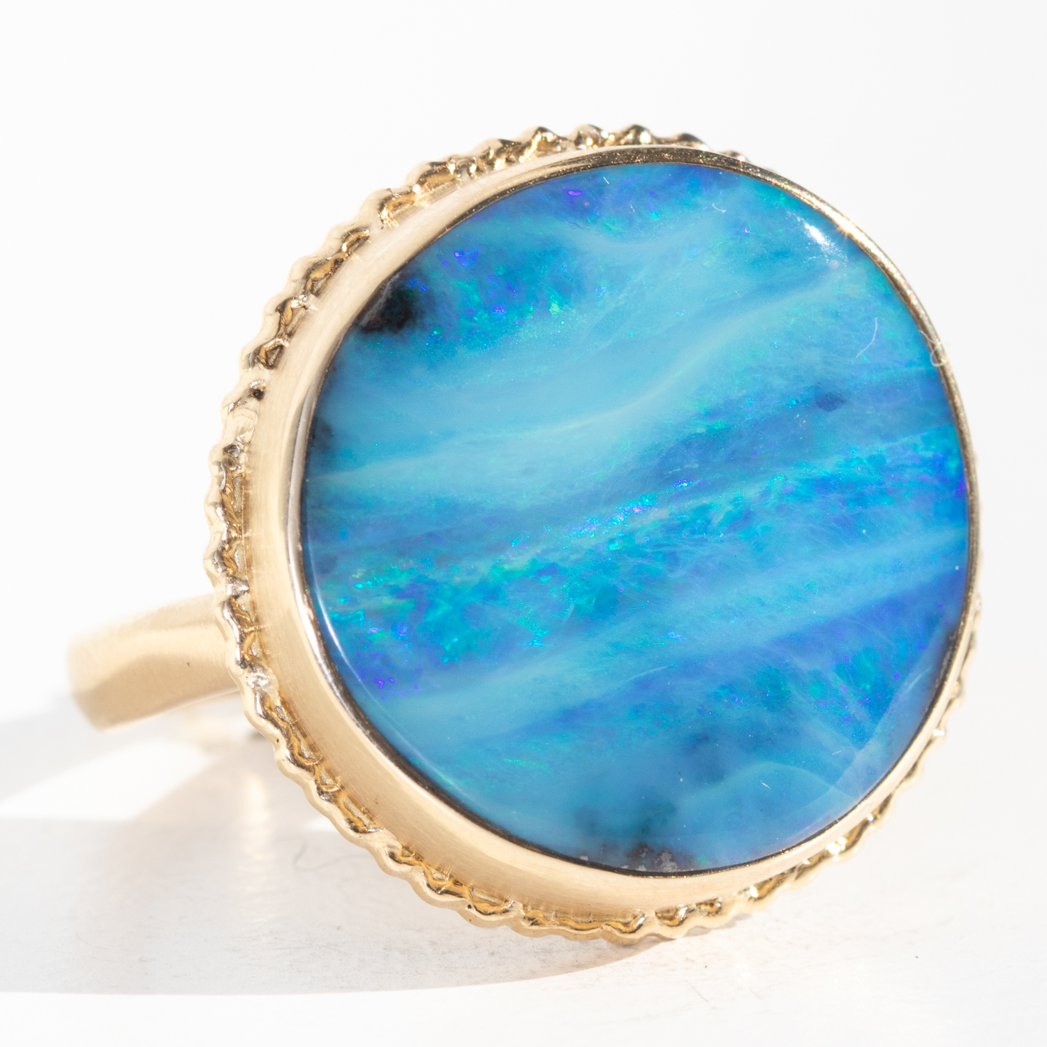 Jamie Joseph Trunk Show:GOLD RING 176, BOULDER OPAL