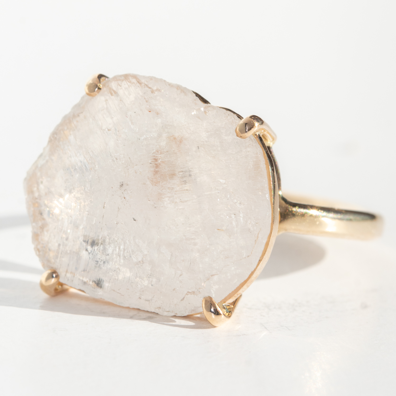 Jamie Joseph Trunk Show:GOLD RING 194, PRONG SET PHENAKITE