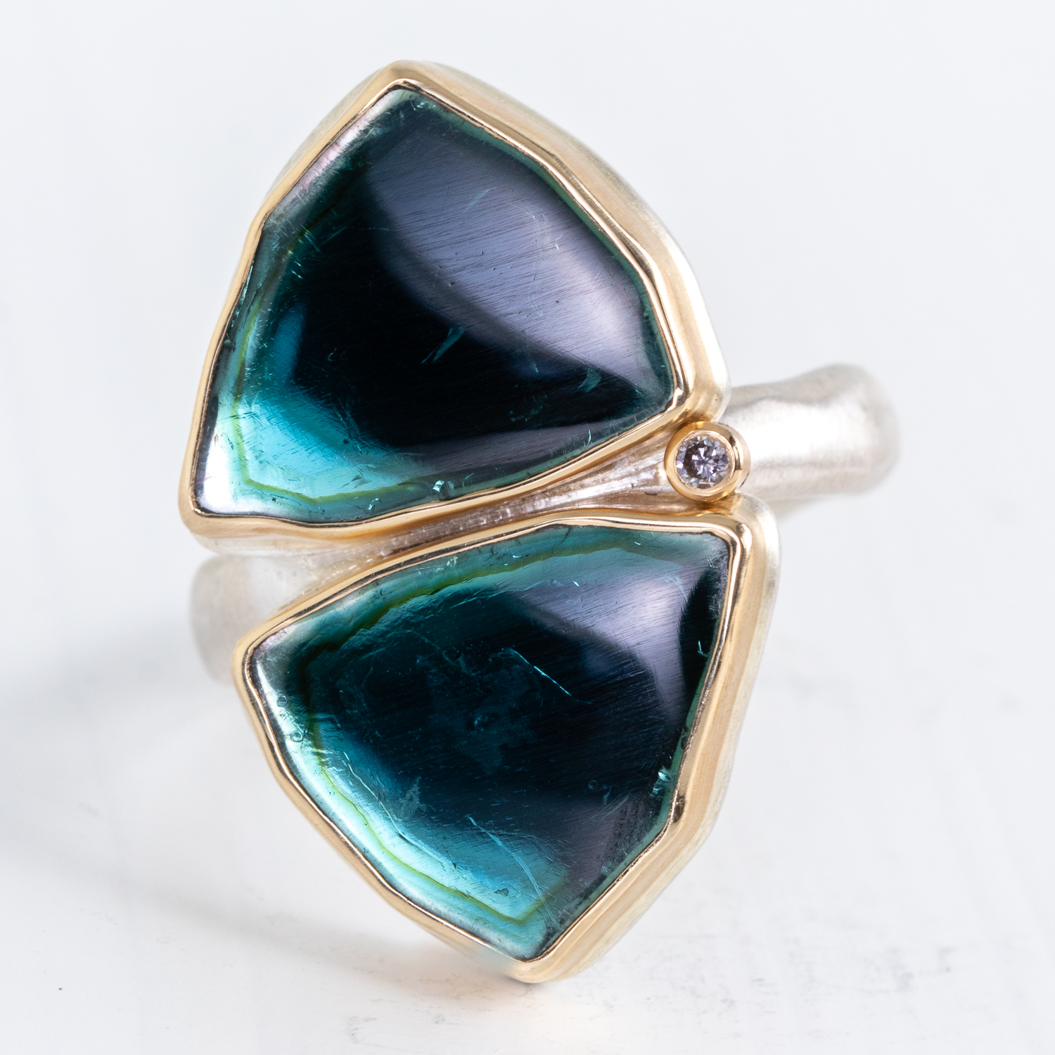 Jamie Joseph Trunk Show: RING 45 BLUE GREEN TOURMALINE DOUBLET
