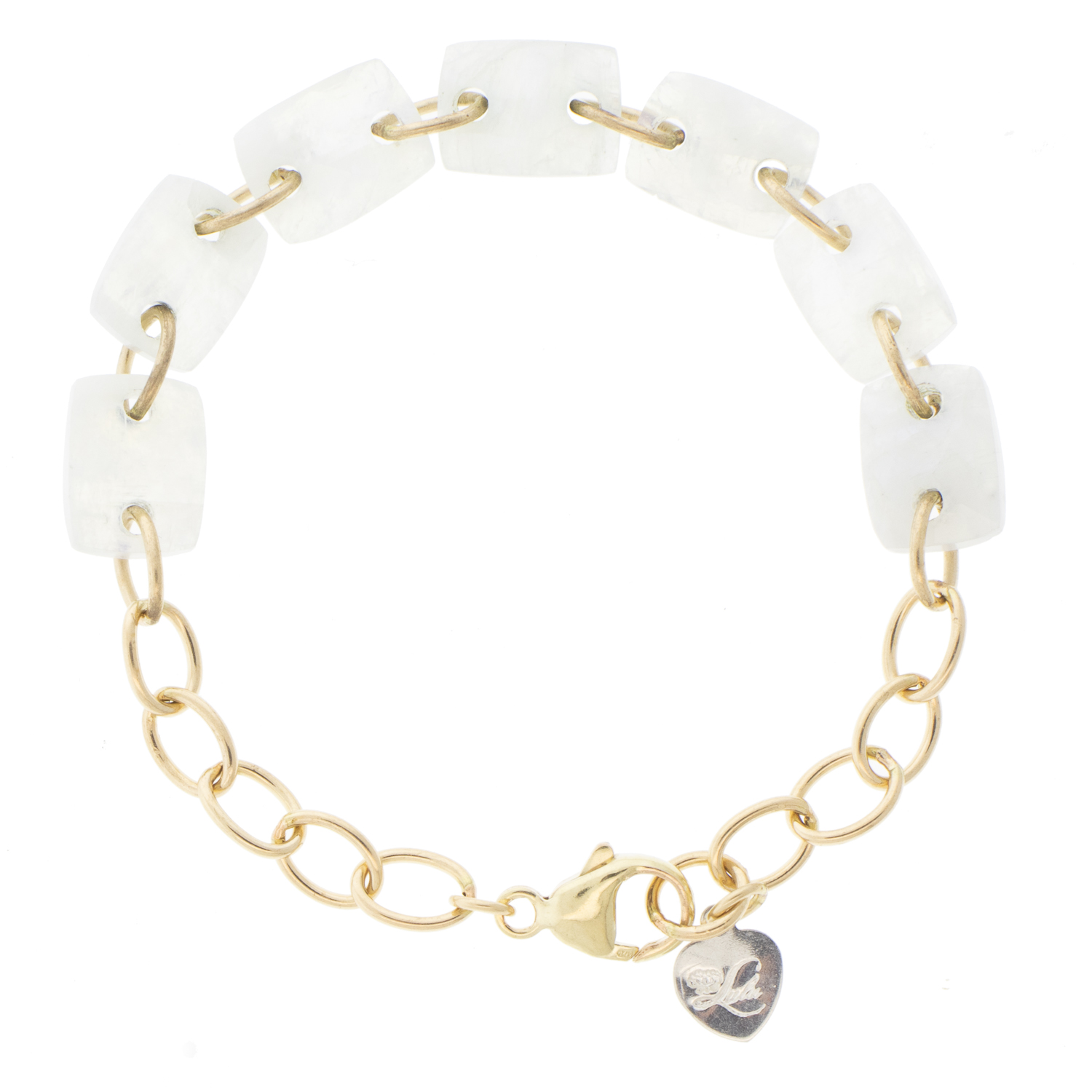 LuLu: Monroe Bracelet- Small, 14K Gold fill, Moonstone
