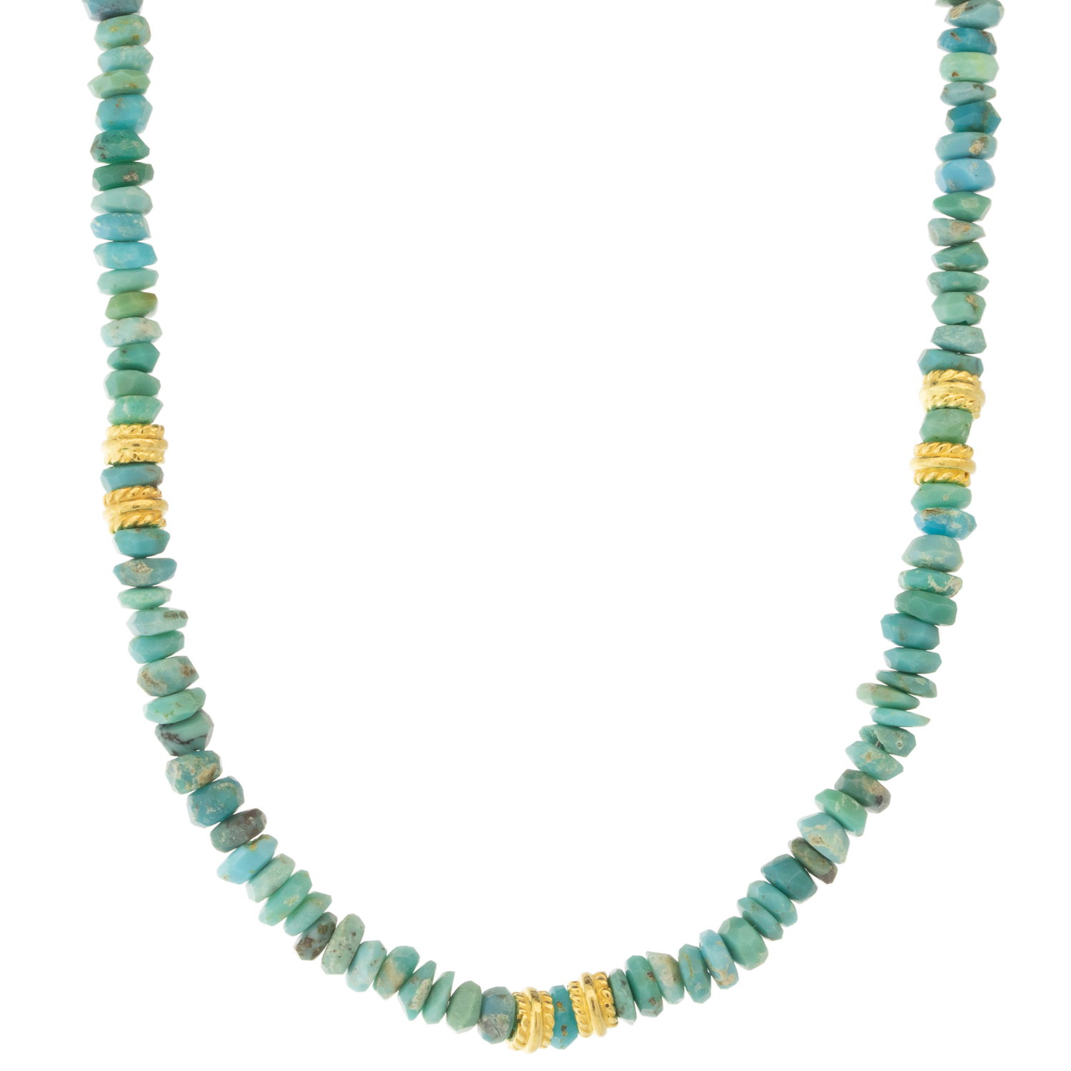 LuLu: Coast Turquoise Necklace, Adjustable, measures 16"-18"