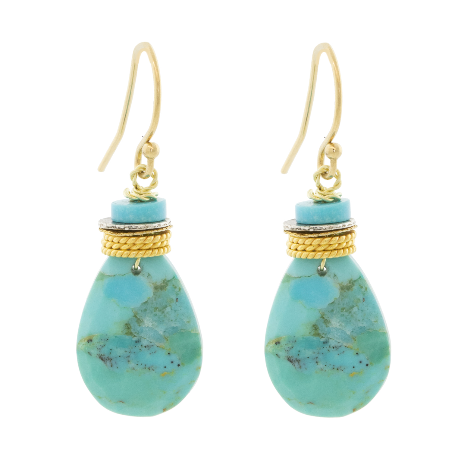 LuLu: Petal Turquoise Earrings