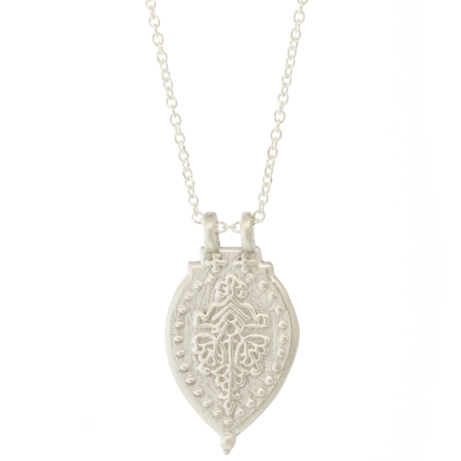 LuLu: Prayer Necklace 'invoke peace within' Antique sterling silver