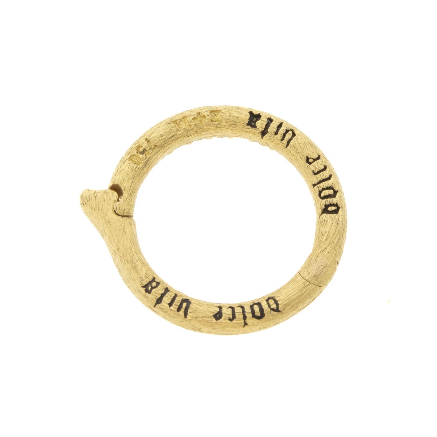 Erica Molinari Trunk Show: 18K medium pave charm holder champagne diamonds, .36 TCW