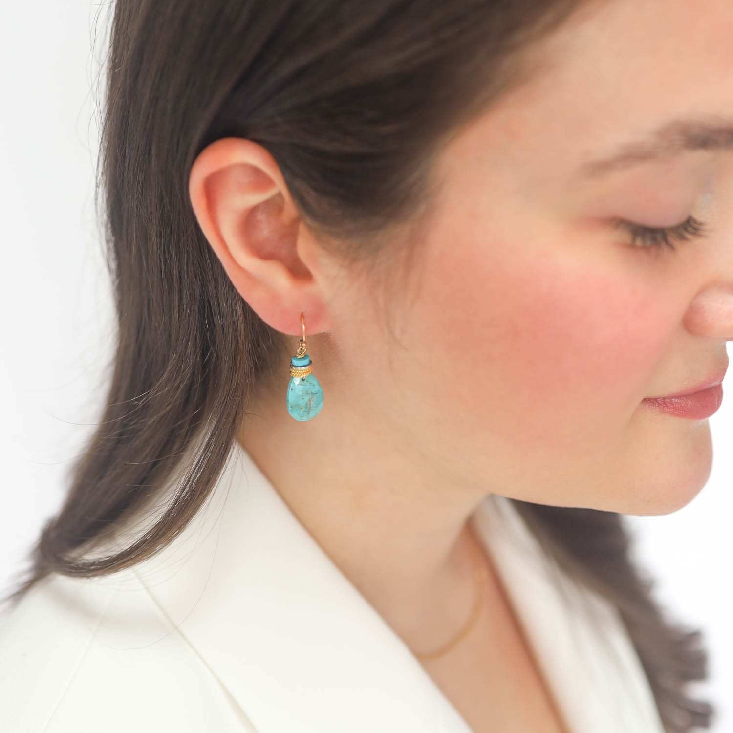 LuLu: Petal Turquoise Earrings