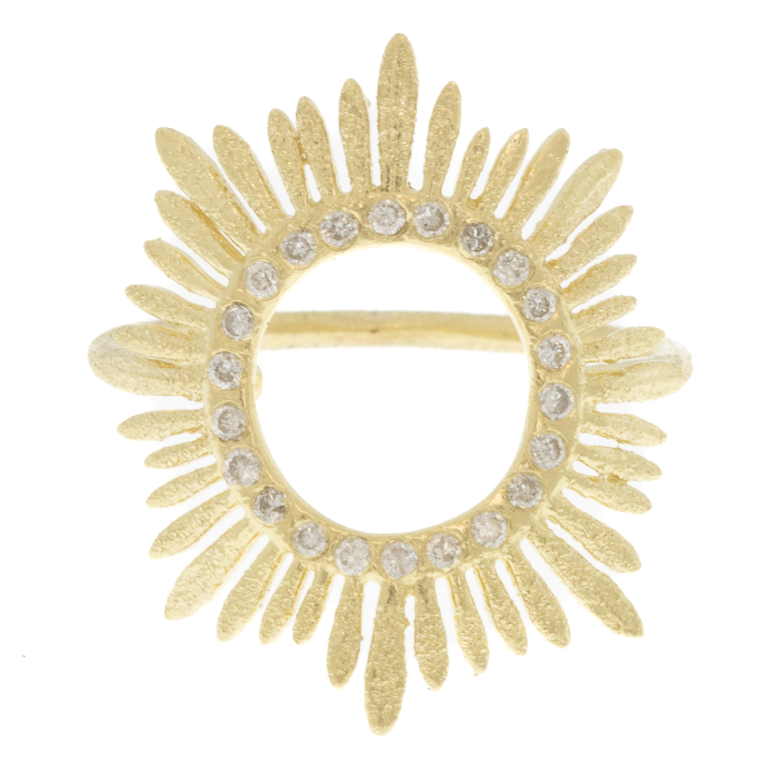 Acanthus: Diamond Southern Ring, size 6 1/2