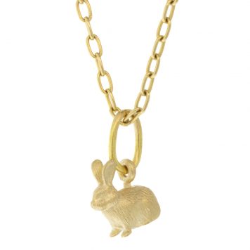 Erica Molinari: Baby Bunny charm ,14k