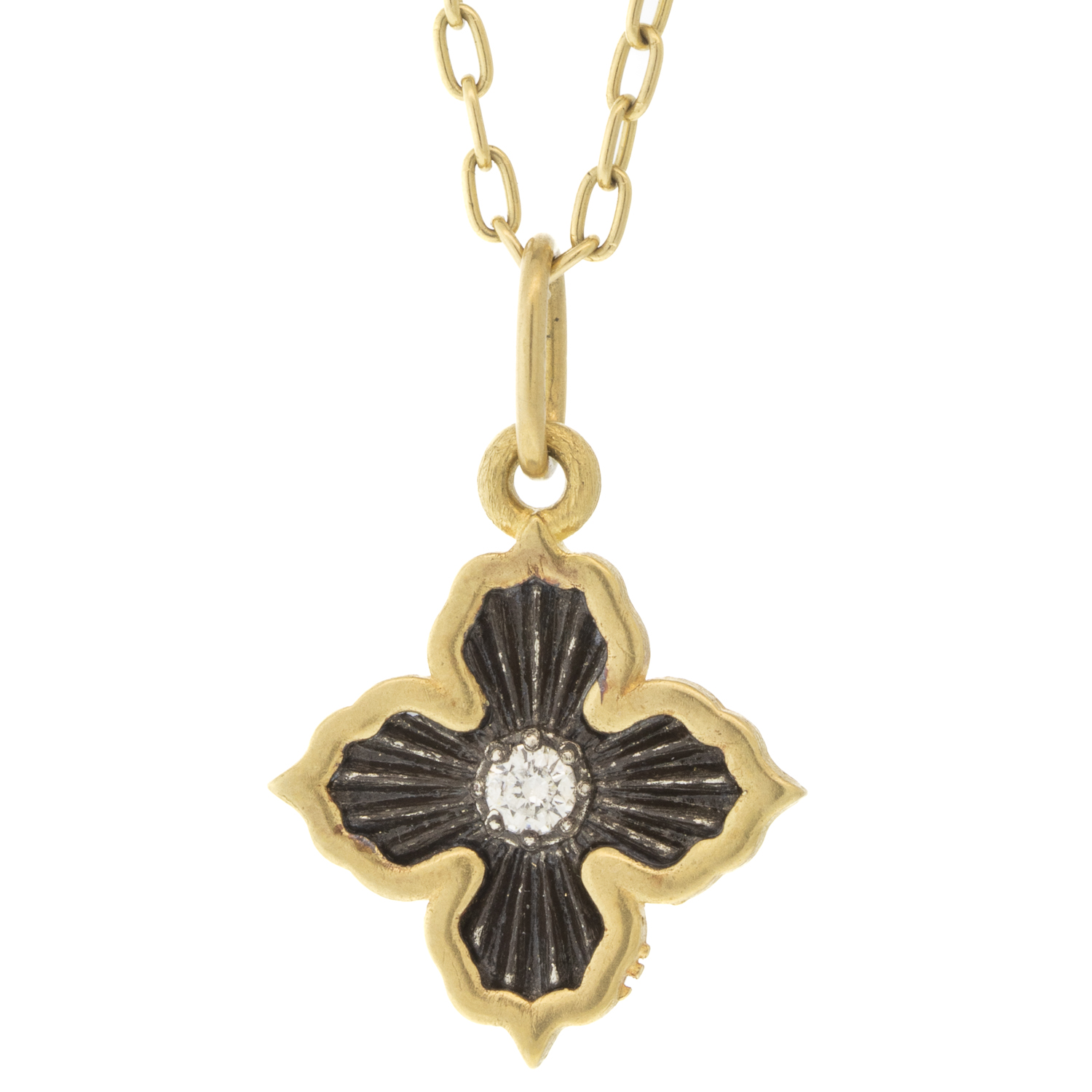 Erica Molinari Trunk Show: Charm, SS 18K rim Baby Diamond Ruche “forget me not” diamond, .10 TCW