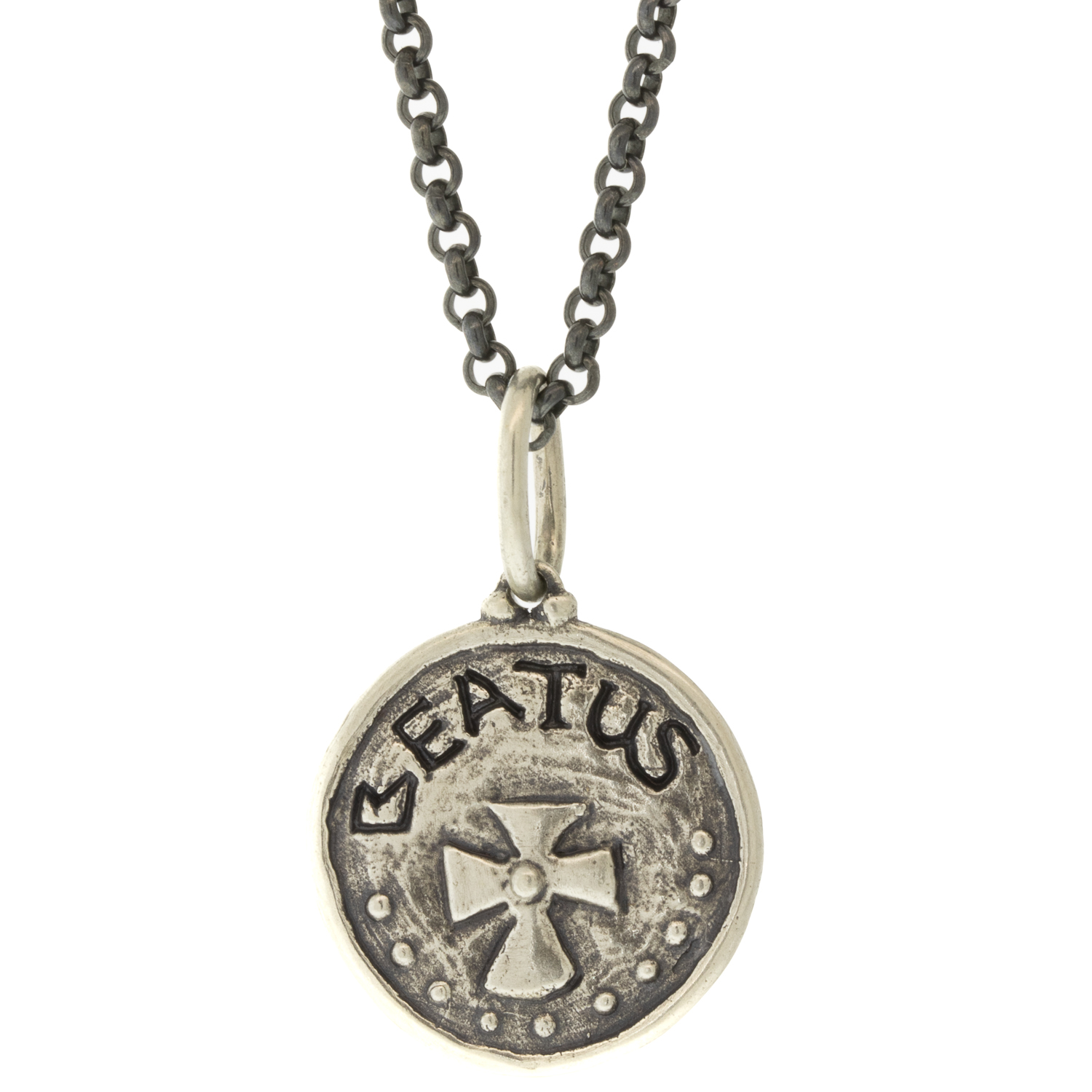 Erica Molinari Trunk Show: ss evil eye + cross with .07 cts