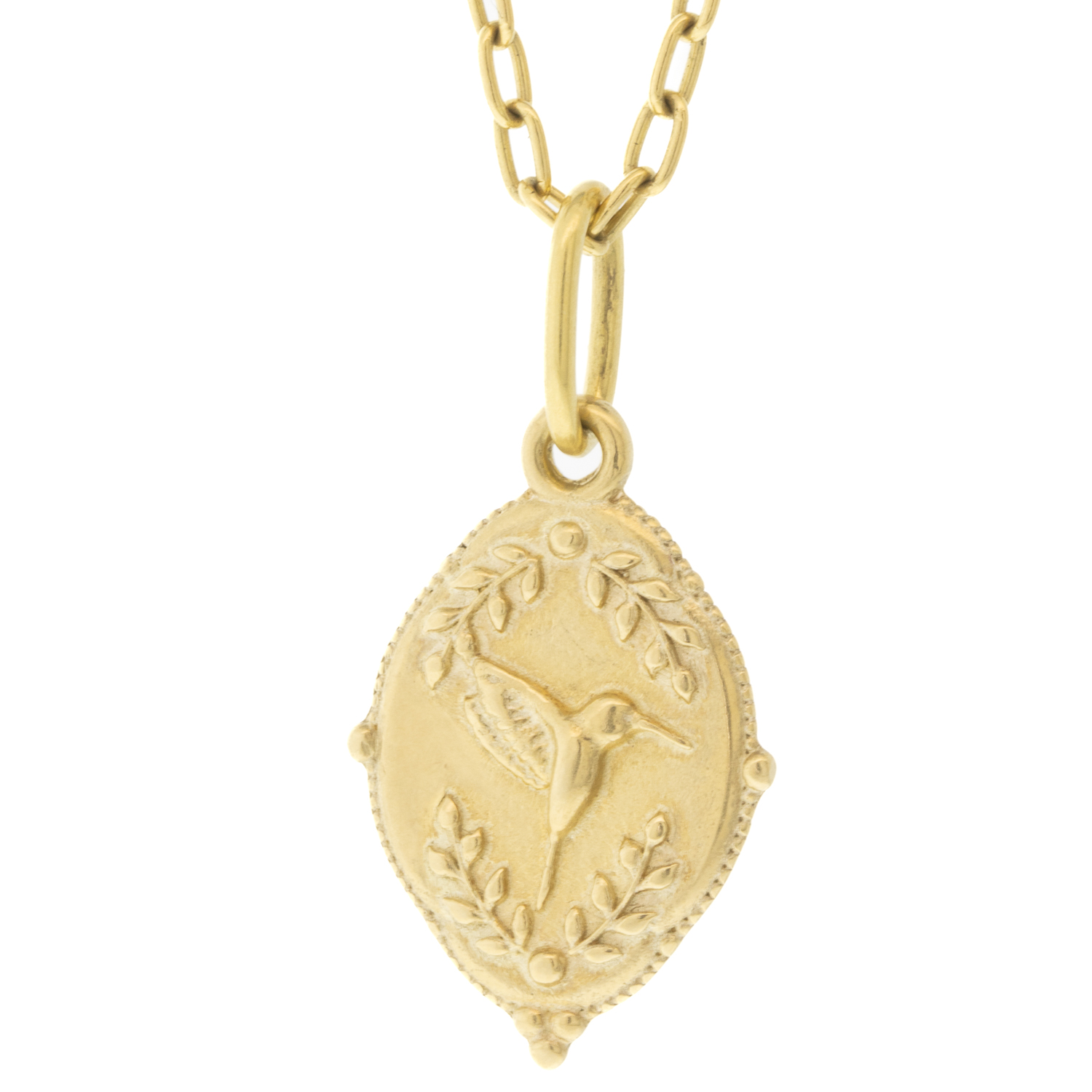 Erica Molinari: Charm,14k Hummingbird-"FREE", measures 1 1/16" x 1/2" including bail
