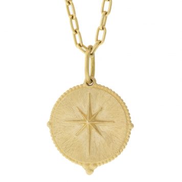 Erica Molinari:14K Large round  northstar- 'wtf'