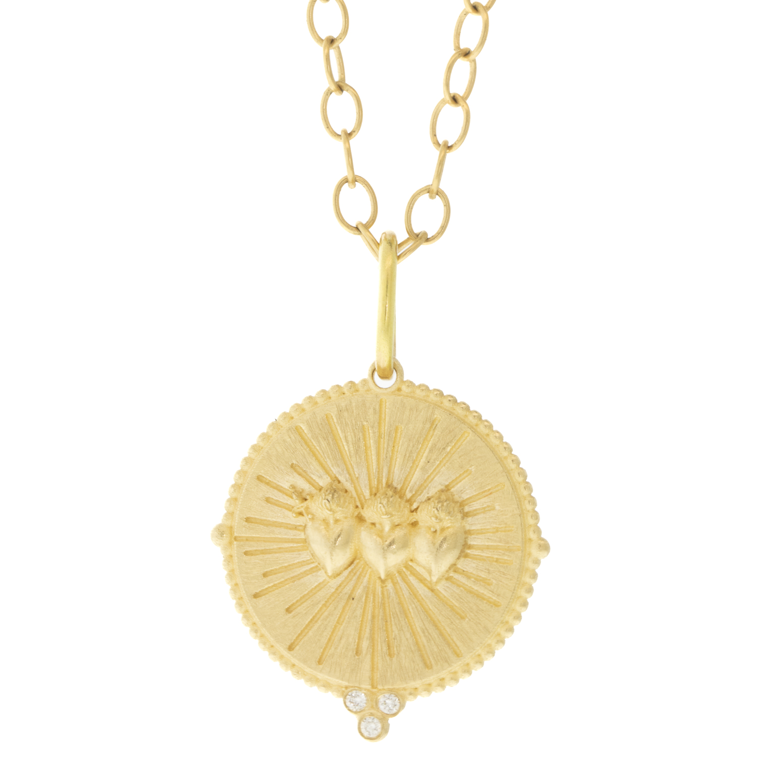Erica Molinari Trunk Show: 18K gold inscription 'who being loved is poor?'