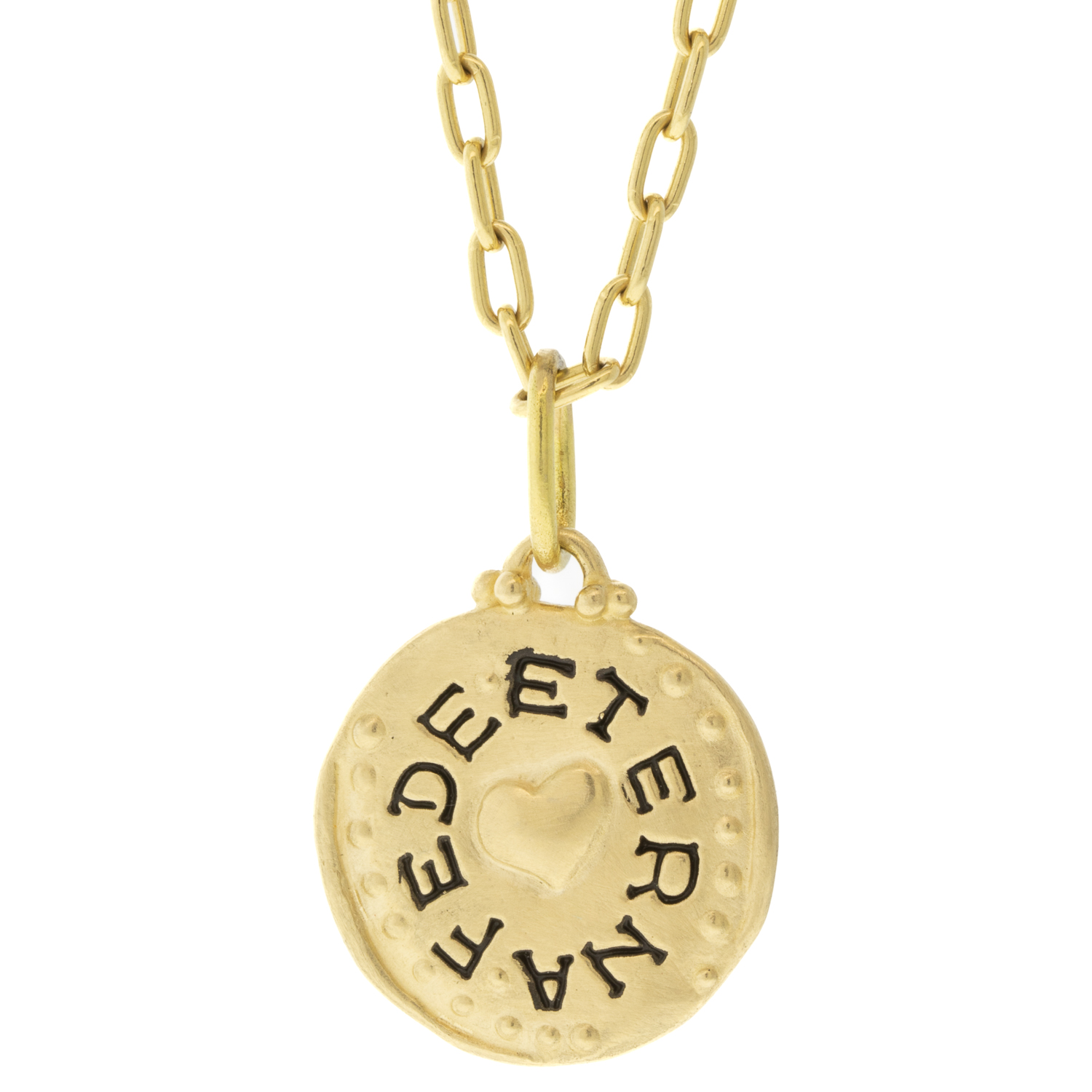 Erica Molinari Trunk Show: 14k celtic cross and heart-"Forever Faithful"
