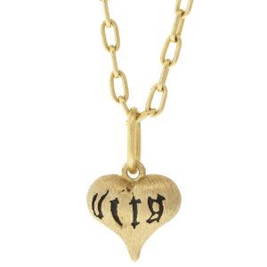 Erica Molinari:14K baby amor vita puff heart charm