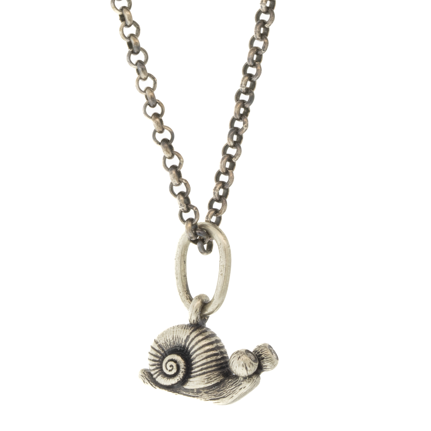 Erica Molinari Trunk Show :SS Large diamond eye snail .015 TCW