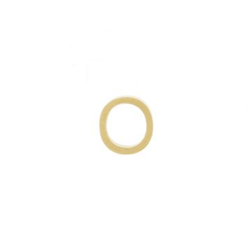 Maya Brenner: O stud SINGLE 14K yellow gold, 3/16" in diameter