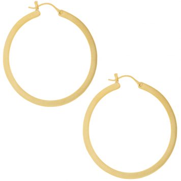 Jane Diaz: Extra large gold plate hoop