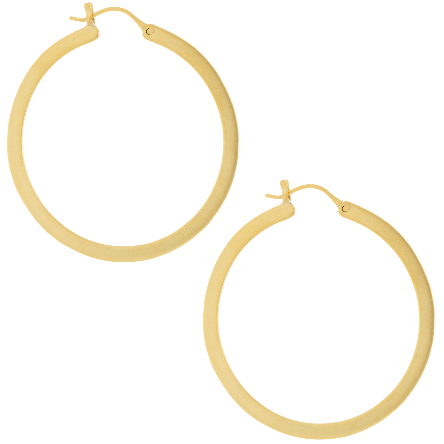 Jane Diaz: Extra large gold plate hoop