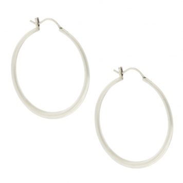 Jane Diaz: Large Tapered Hoop Earrings, SS